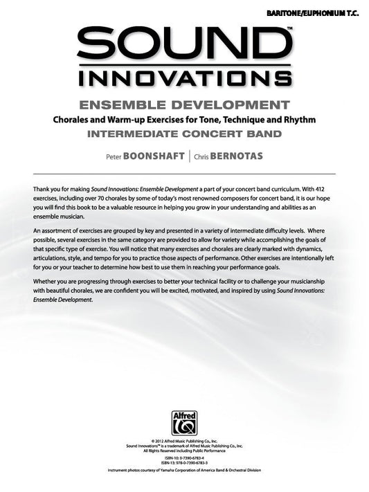 Sound Innovations for Concert Band: Ensemble Development — Baritone (Treble Clef) (Alfred Music)