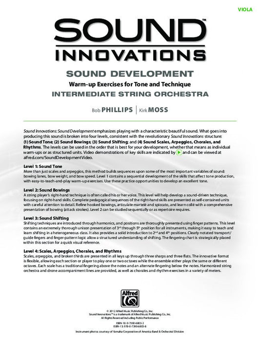 Sound Innovations for String Orchestra: Development — Viola (Alfred Music)
