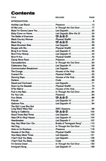 Led Zeppelin Complete Lyric & Chord Songbook for Guitar — view 2