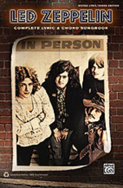 Led Zeppelin Complete Lyric & Chord Songbook for Guitar