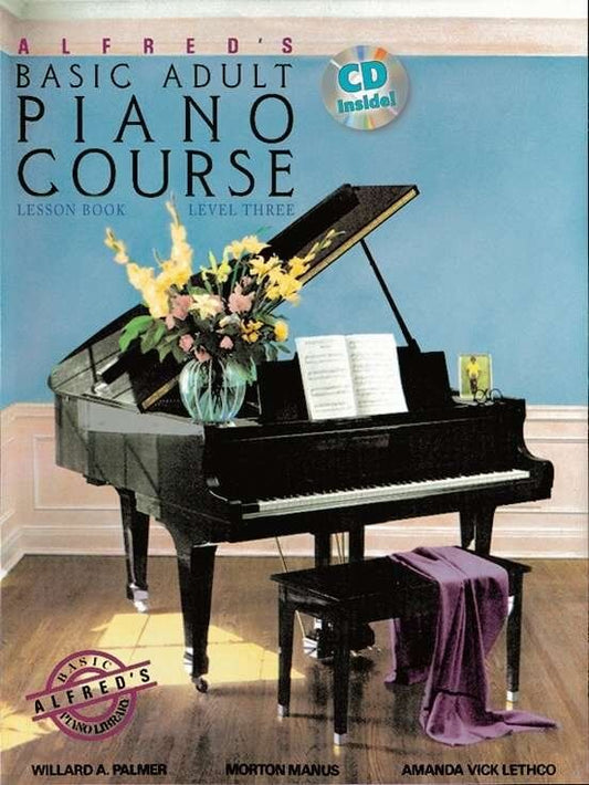 Alfred's Basic Adult Piano Course Lesson Book 3 with Online Audio