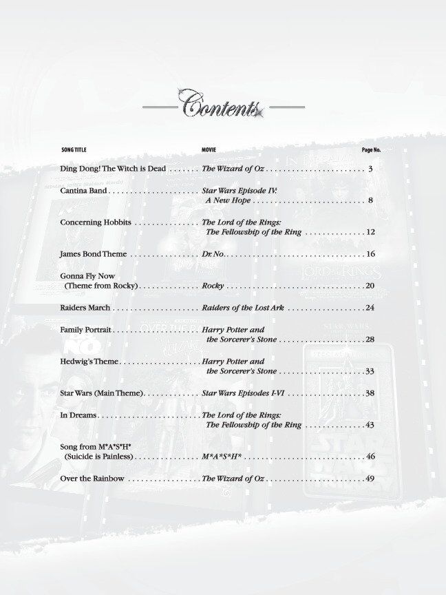 Classic Movie Instrumental Solos for Cello with CD