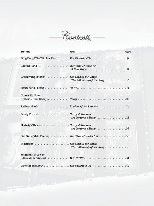 Classic Movie Instrumental Solos for Cello with CD