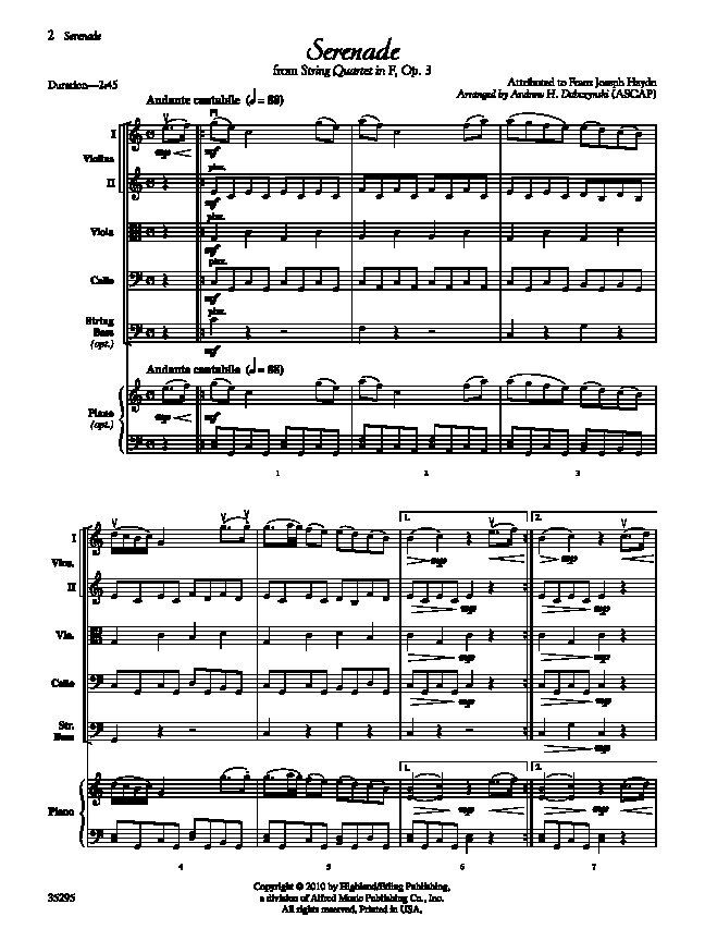 Classic String Quartets Conductor Score by Andrew H. Dabczynski - Alfred Music, 104 pages, suitable for quartets and ensembles — view 2