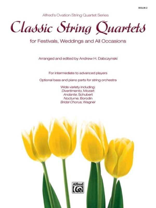 Classic String Quartets for Violin 2 Part by Andrew H. Dabczynski, Alfred Music, String Quartet, 32 Pages, Intermediate to Advanced