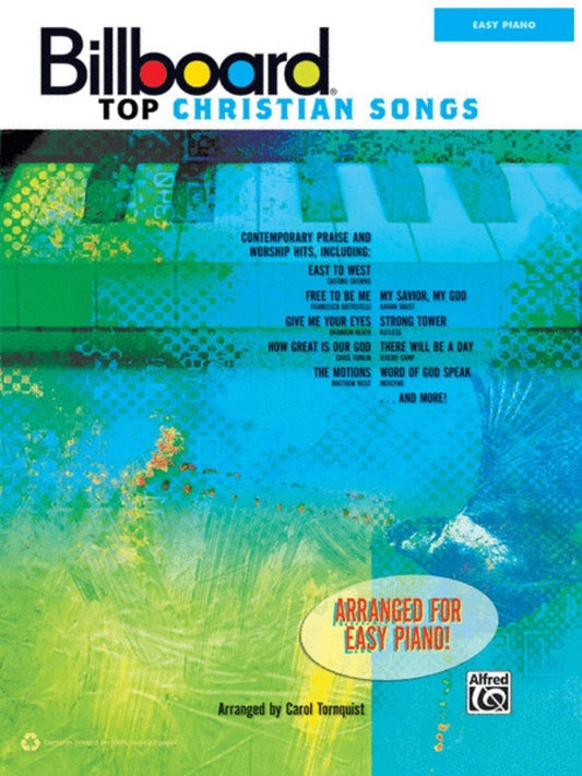 Billboard Top Christian Hits Easy Piano Book