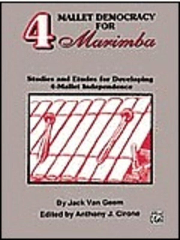 Mallet Democracy For Marimba Book
