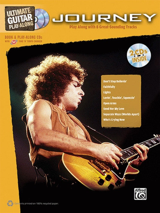 Journey Ultimate Guitar Play Along Book/2CD Book