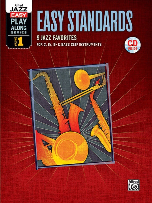 Alfred Jazz Easy Play Along Vol 1 C Bb Eb Bc Ins