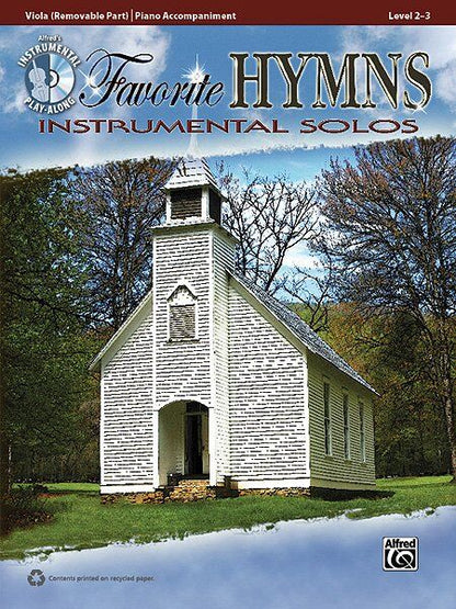 Favorite Hymns Instrumental Solos for Viola Book