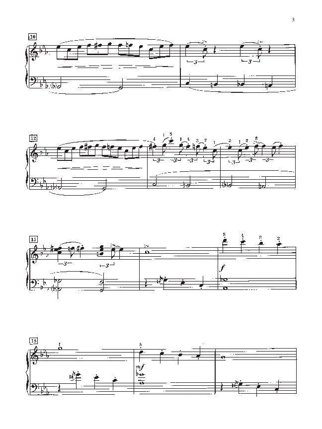 Rollin - Jazz Cat Intermediate Piano Solo for C Minor — view 2