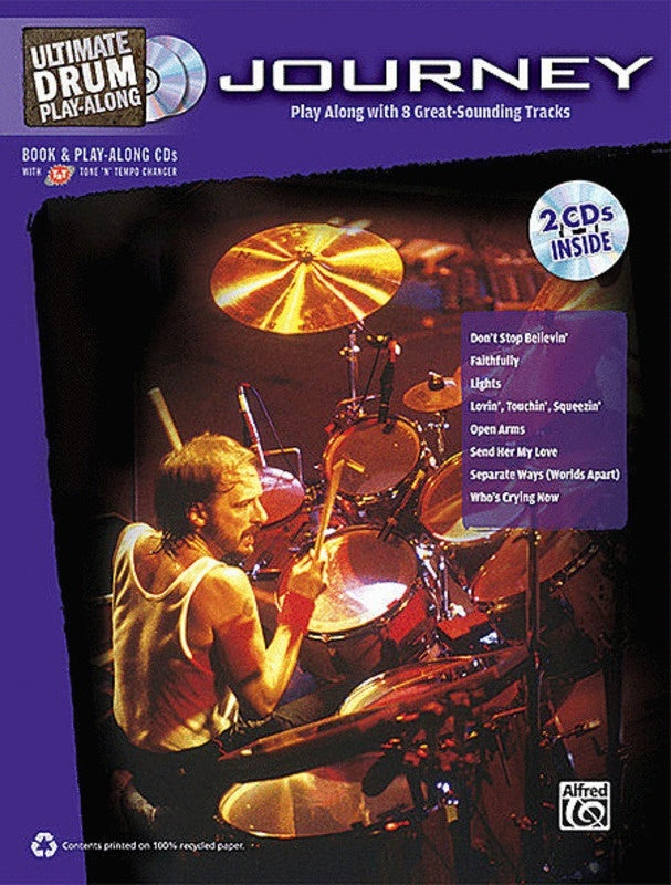 Journey Ultimate Drum Play Along Book/2CD Book