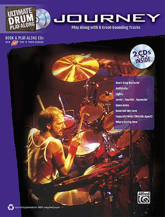 Journey Ultimate Drum Play Along Book/2CD Book