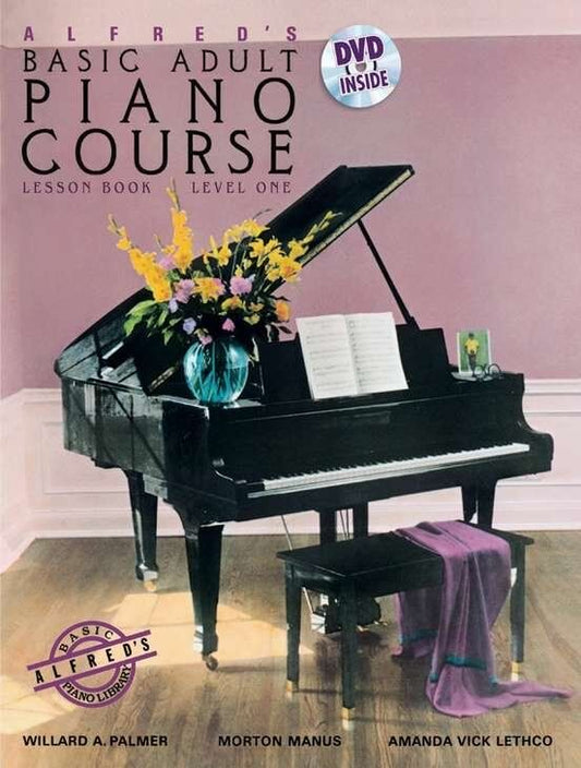 Alfred's Basic Adult Piano Course Lesson Book 1 with DVD