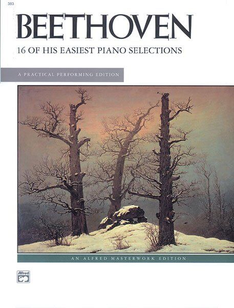Beethoven - 16 Easiest Selections for Piano, Alfred Masterwork Edition, 32 Pages