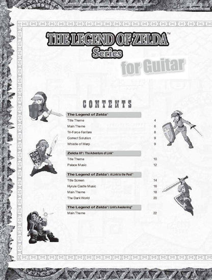 The Legend of Zelda Series Arranged for Solo Guitar with Notation & TAB - 33 Songs, Easy to Intermediate Level, 64 Pages