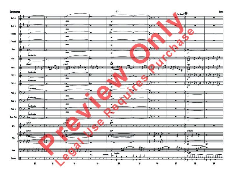 Povo Je GR3 Jazz Ensemble by Freddie Hubbard, Arranged by Erik Morales, Alfred Music, 98 Pages — view 2
