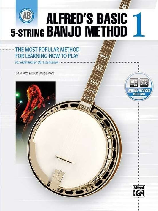 Alfred's Basic 5-String Banjo Method 1 Book with Online Audio