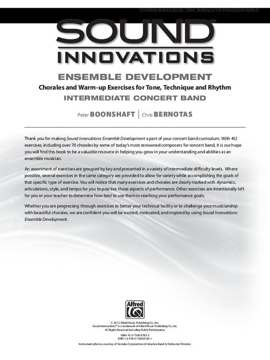 Sound Innovations for Concert Band: Ensemble Development — Electric Bass (Alfred Music)