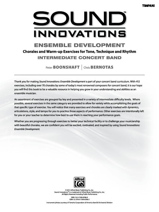 Sound Innovations for Concert Band: Ensemble Development — Timpani (Alfred Music)