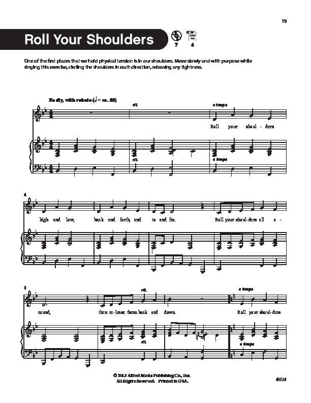 Vocalize! 1: 45 Vocal Warm Ups for Choral and Solo Singers by Andy Beck, Alfred Music, 120 Pages, Includes Piano Accompaniments and PDFs — view 2