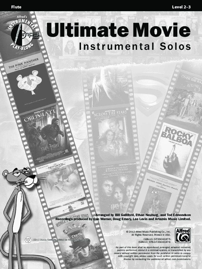 Ultimate Movie Instrumental Solos for Flute - Alfred Music — view 2