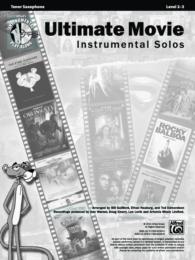Ultimate Movie Instrumental Solos - Tenor Sax Book with Accompaniment MP3 CD — view 2