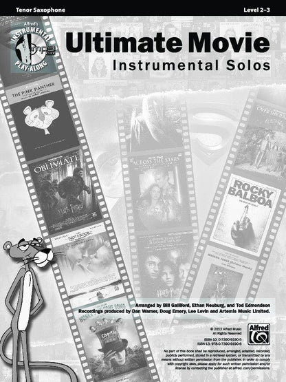Ultimate Movie Instrumental Solos - Tenor Sax Book with Accompaniment MP3 CD — view 2