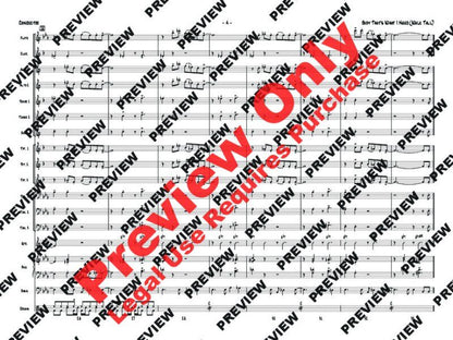 Baby That's What I Need (Walk Tall) Jazz Ensemble Arrangement — view 3