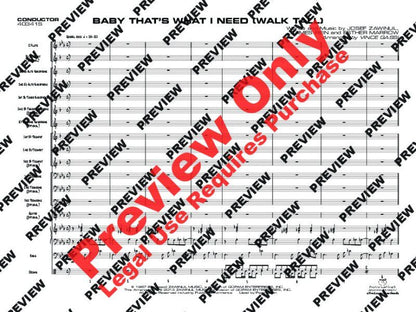 Baby That's What I Need (Walk Tall) Jazz Ensemble Arrangement — view 2