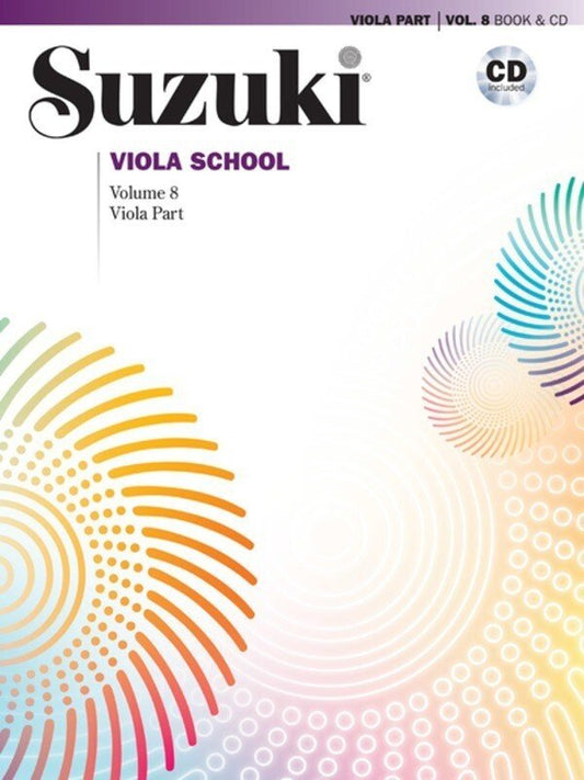 Suzuki Viola School, Vol. 8 — Viola Part, Book & CD (Alfred Music)