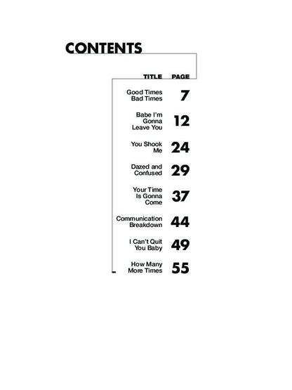 Led Zeppelin I Bass Tab Platinum Album Songbook — view 2