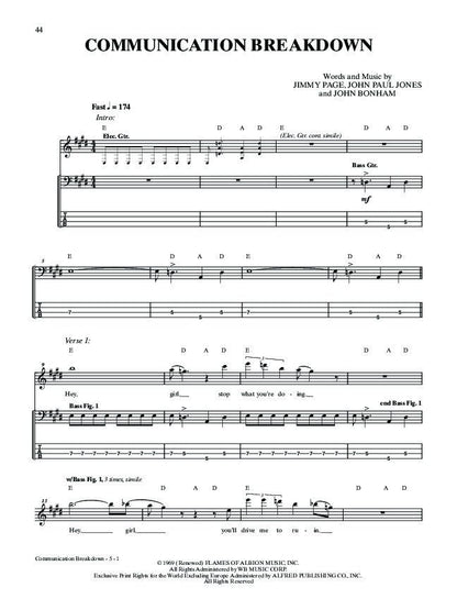 Led Zeppelin I Bass Tab Platinum Album Songbook — view 4