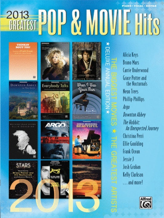 2013 Greatest Pop And Movie Hits PVG Book