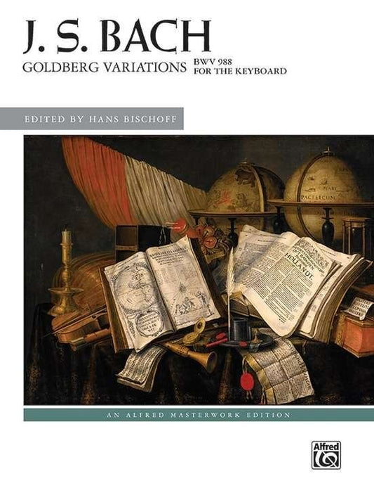 Bach - Goldberg Variations BWV 988 for Piano, Engraved Edition by Alfred Music, 68 Pages, Includes Interpretive Suggestions and Fingering