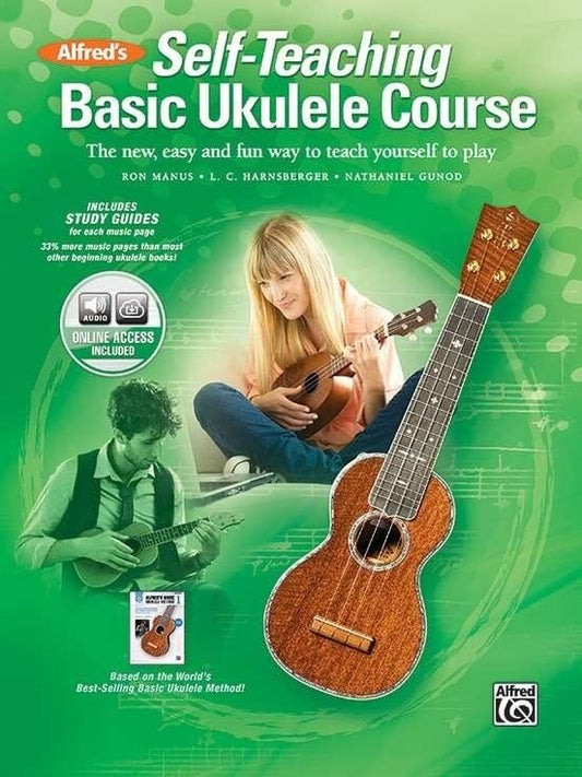 Alfred's Self-Teaching Basic Ukulele Course Book