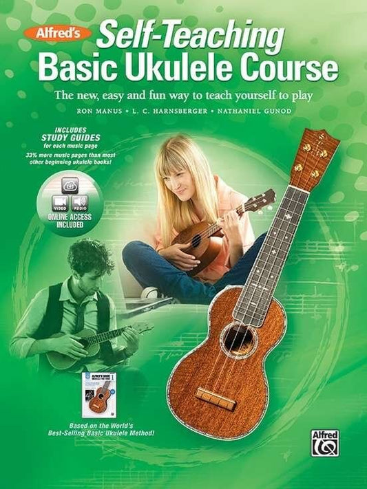 Alfred's Self-Teaching Basic Ukulele Course Book
