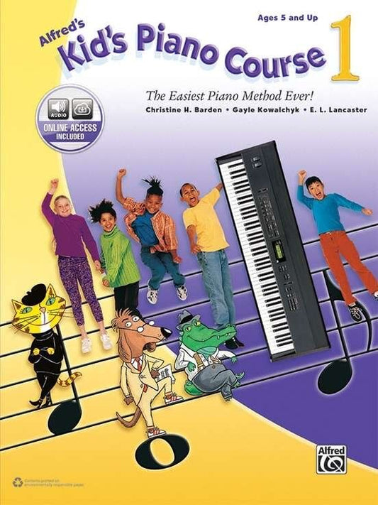 Alfred's Kid's Piano Course 1 Book with Online Materials