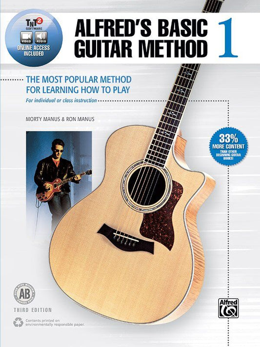 Alfred's Basic Guitar Method 1 Third Edition Book with Online Media