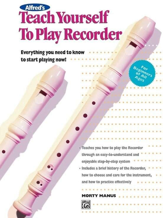 Alfred's Teach Yourself to Play Recorder Book