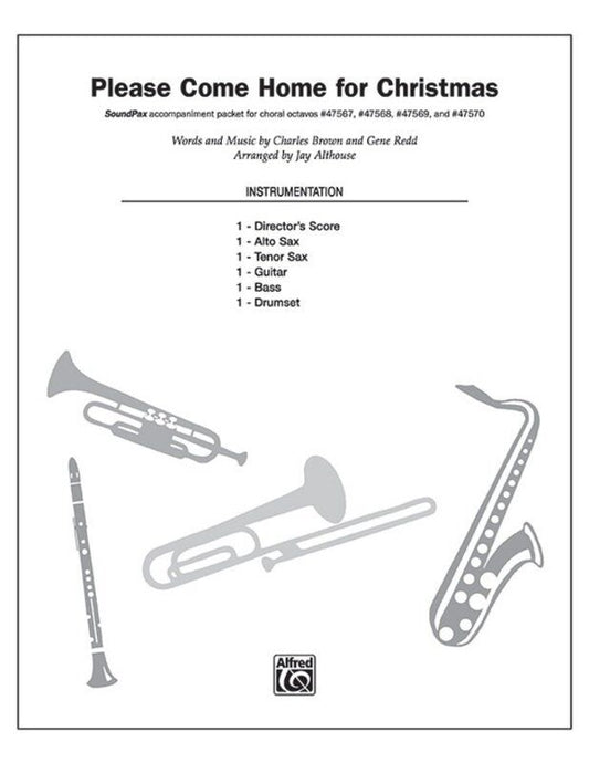 Please Come Home for Christmas Soundpax Instrumental Parts 10 Pages Alfred Pop Choral Series