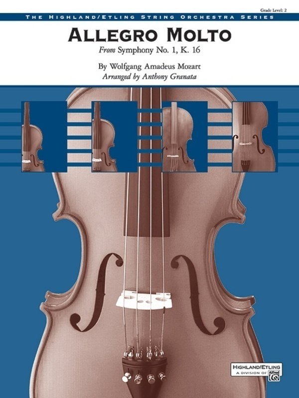 Allegro Molto From Symphony No 1 K 16 So2 Sc/Pts (Alfred Music)