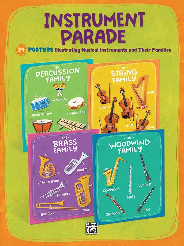 Instrument Parade 24 Musical Instrument Posters
