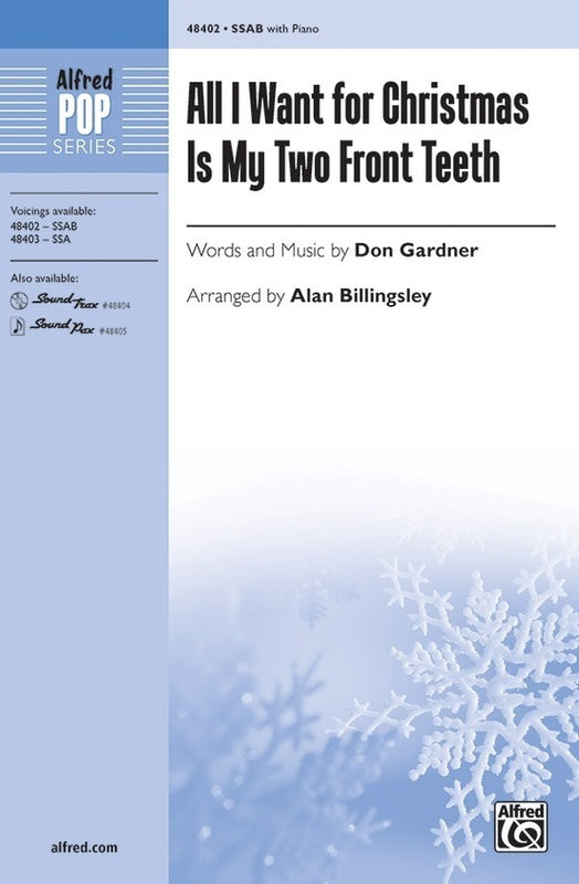 All I Want For Christmas Is My Two Front Teeth SSAB