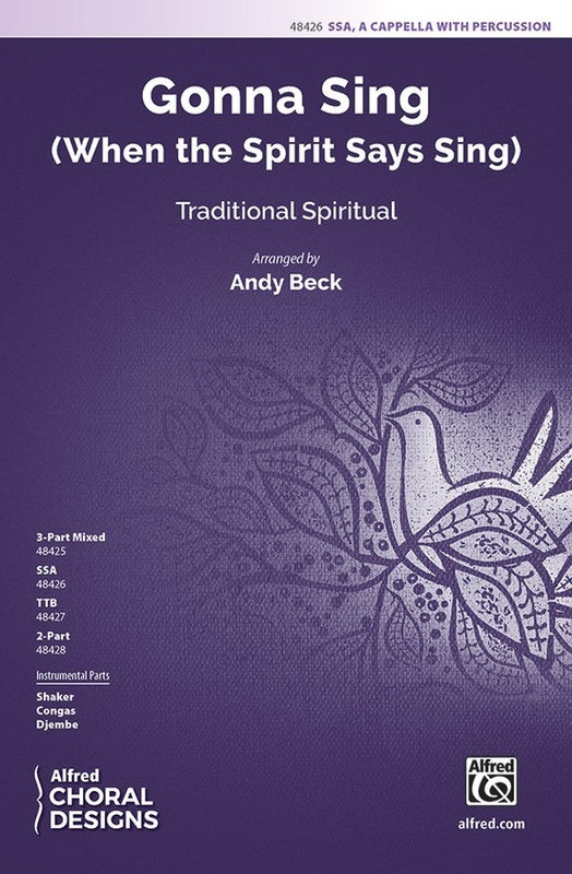 Gonna Sing SSA A Cappella/Percussion