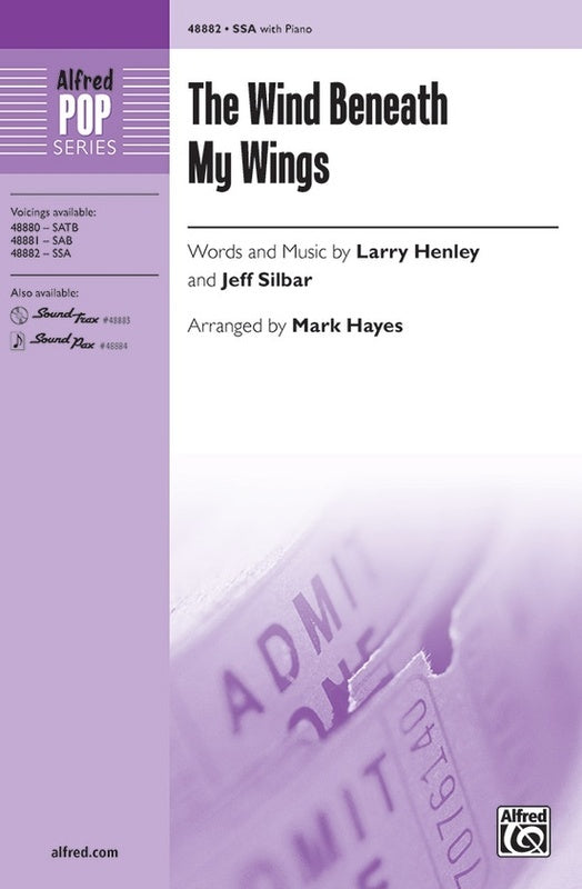 The Wind Beneath My Wings SSA