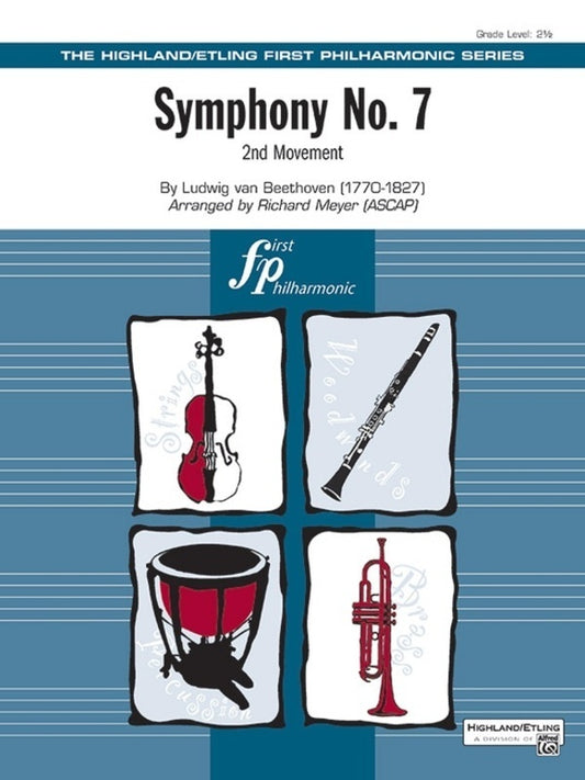 Symphony No 7 2Nd Movement Fo2.5 Sc/Pts Score/Parts