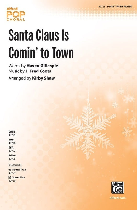 Santa Claus Is Comin To Town 2 Part Octavo