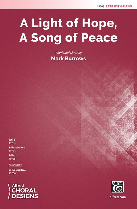 A Light Of Hope A Song Of Peace Satb Octavo