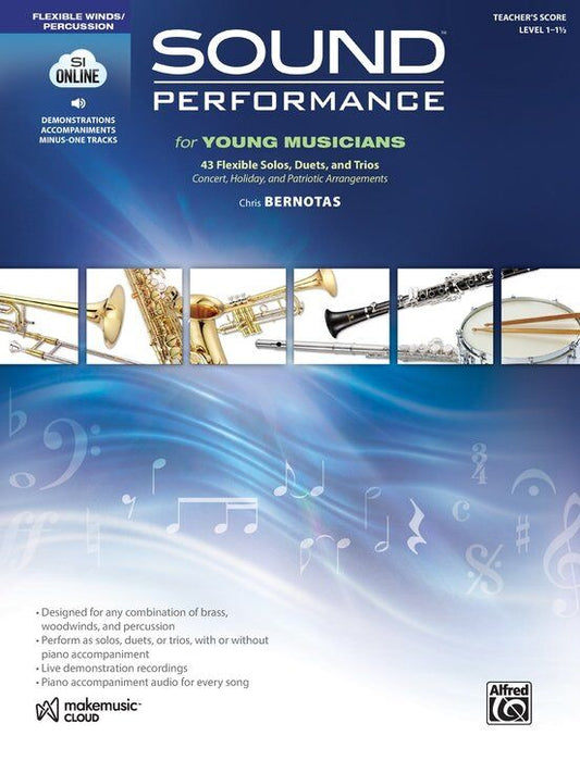 Sound Performance for Young Musicians Teacher's Score by Chris Bernotas and Jim Palmer, Conductor's Score, 92 Pages, Alfred Music